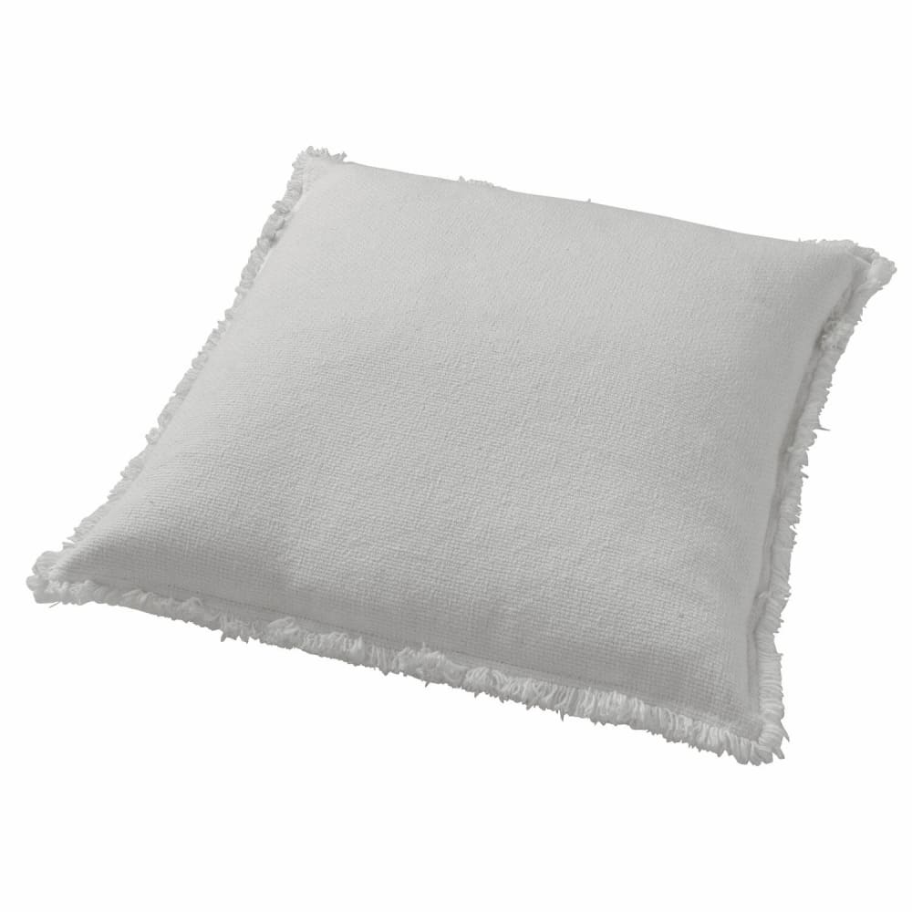 Housse de coussin Blanche 60x60 cm - Maisons du Monde