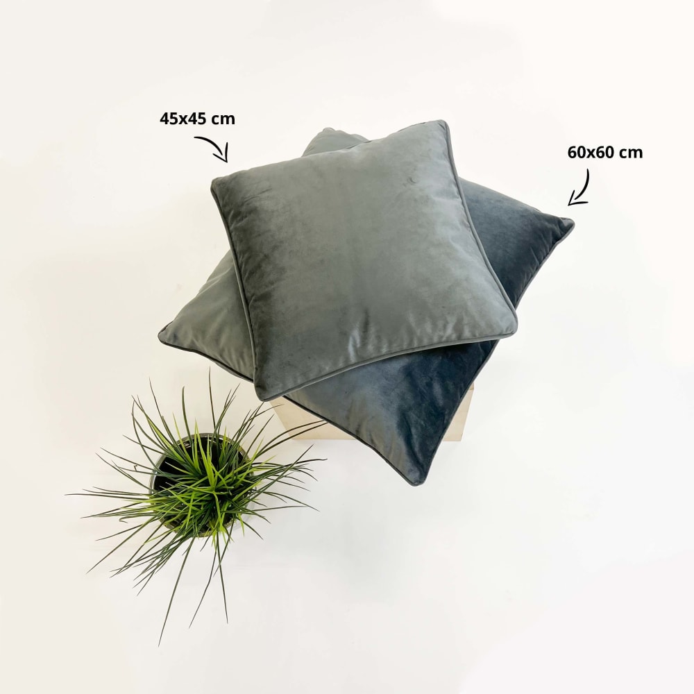 Housse de coussin Gris 60x60 cm — vue 4