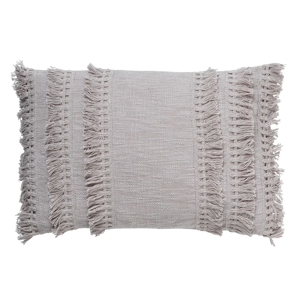 Dutch Decor Kissenbezug Grau 40x60 cm style modern Grau Baumwolle