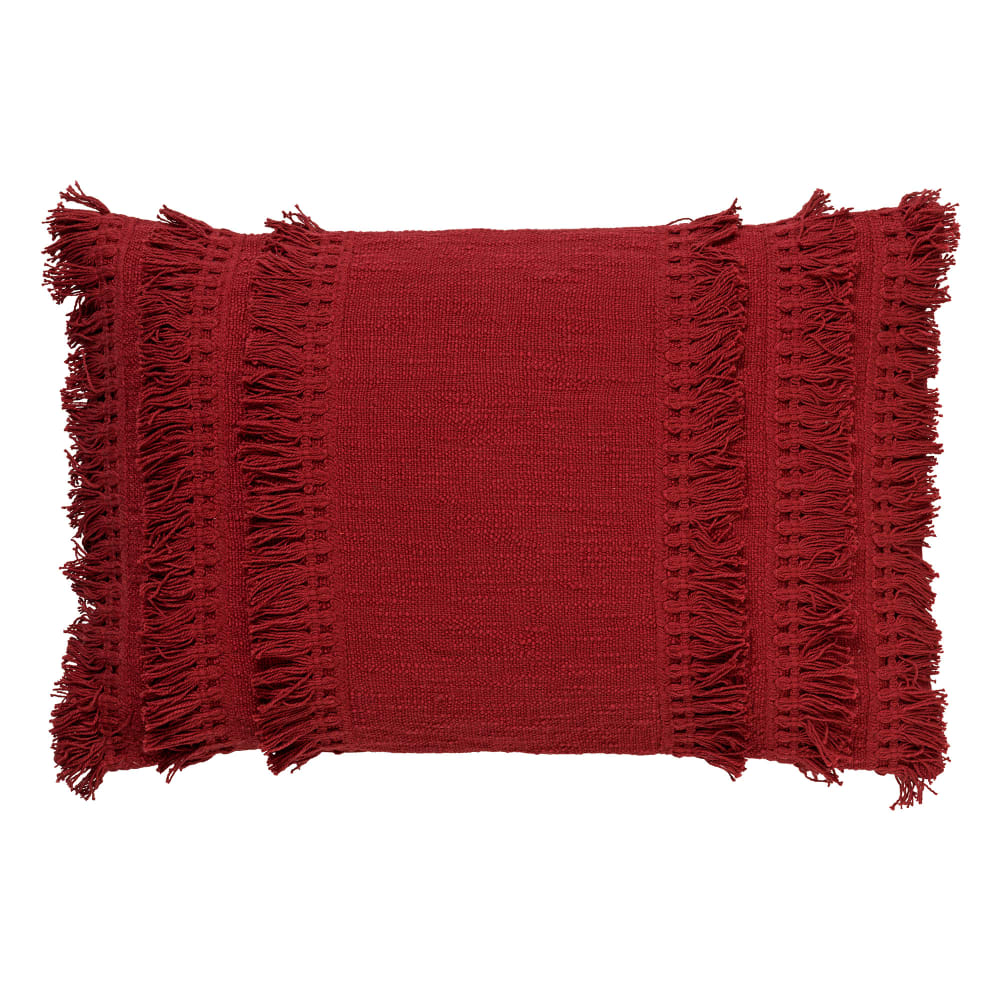 Housse de coussin rouge 40x60 cm