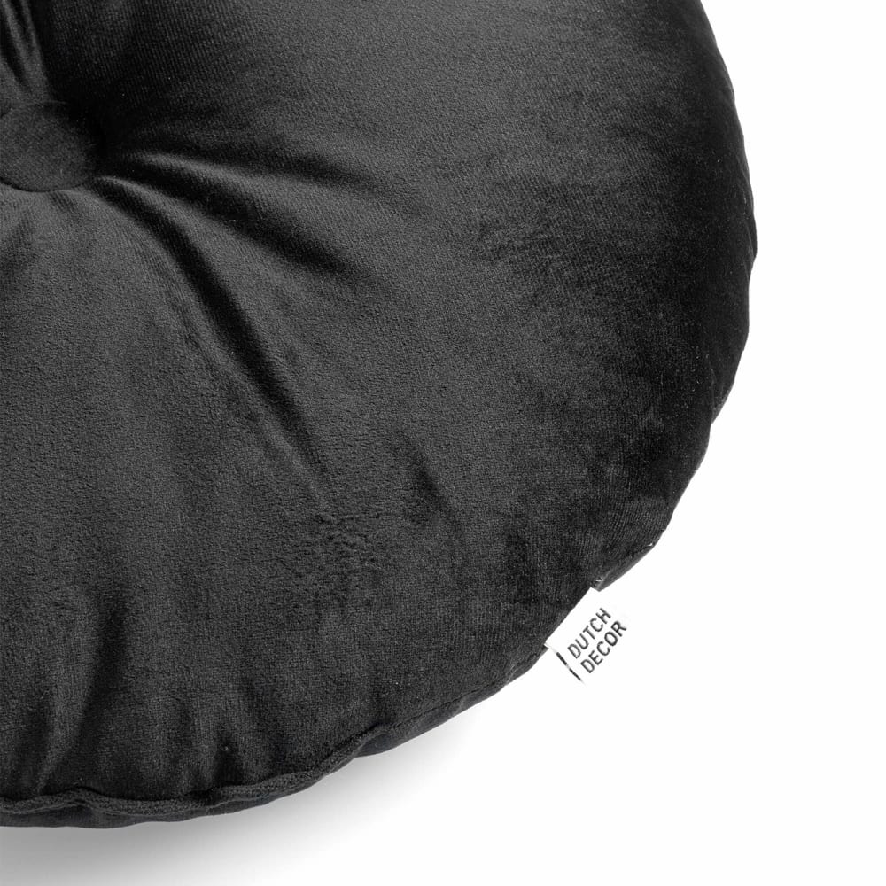 Coussin Noir Ø38 cm — vue 3