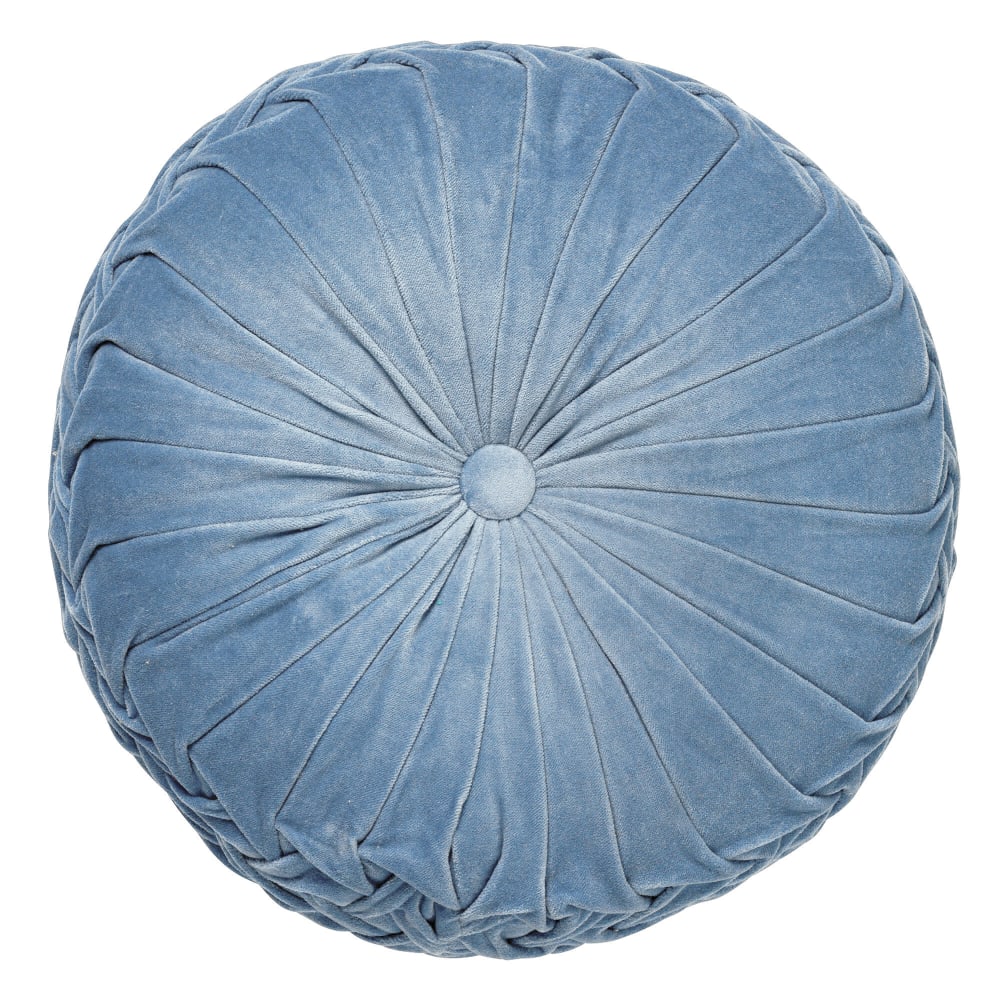 Dutch Decor Coussin Bleu Ø40 cm style contemporain Bleu Coton