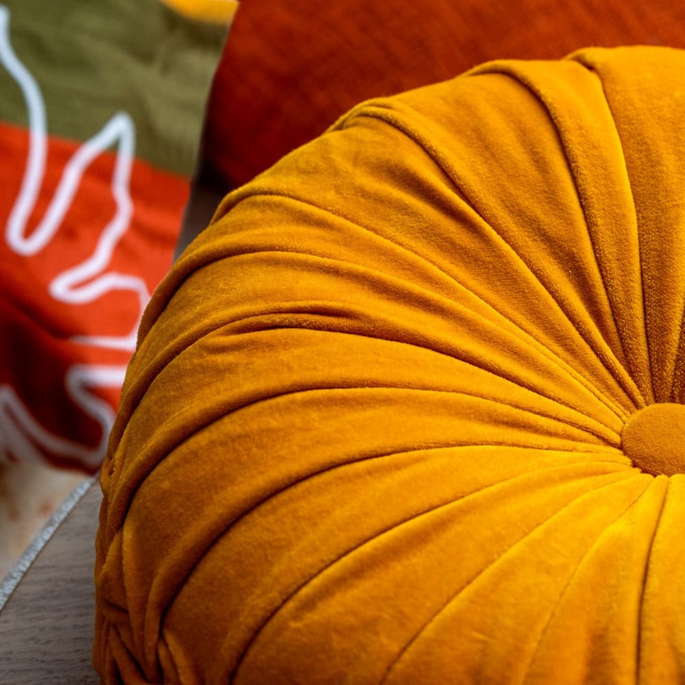 Coussin Jaune Ø40 cm — vue 4