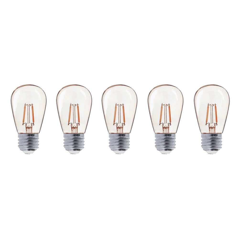 Paquete de 5 bombillas led de filamento transparente e27 - Maisons du Monde
