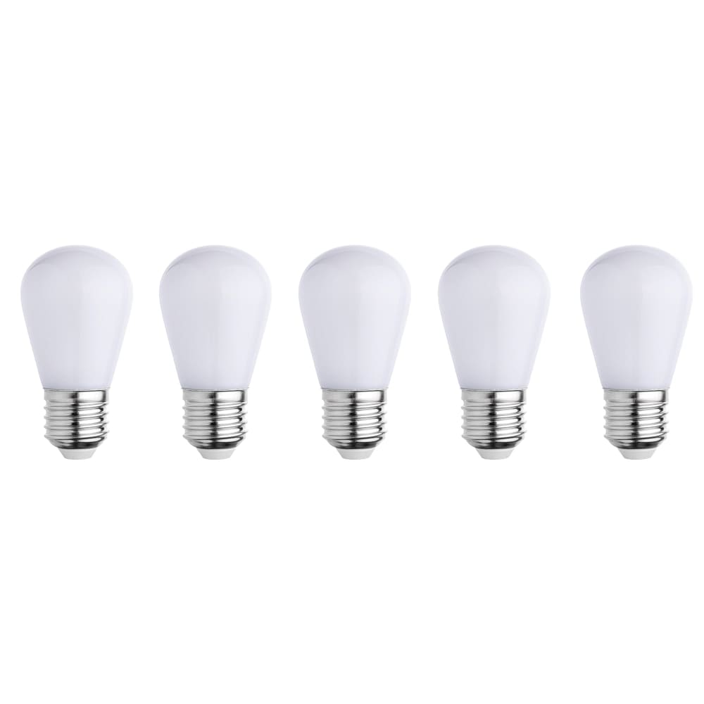 5er-Pack weiße LED-Lampen Weiss e27 - Maisons Du Monde