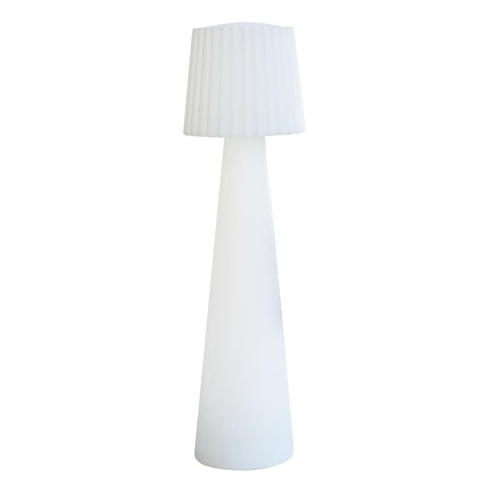 Lampadaire sans fil Polyéthylène Blanc h110cm