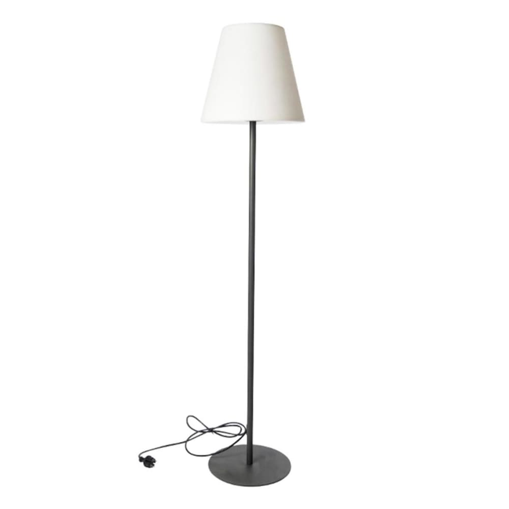 Lampadaire filaire pied métal LED blanc H 150 cm