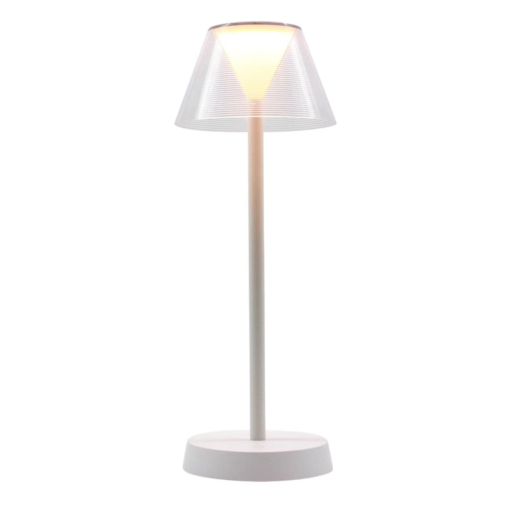 Lampe de table sans fil plastique blanc h34cm - Maisons du Monde