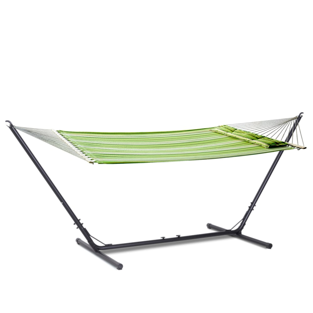 Support pied de hamac réglable structure métal époxy noir