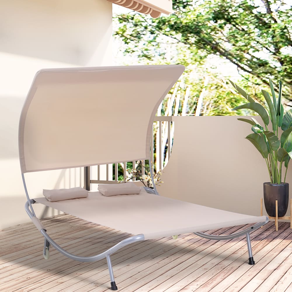 Bain de soleil 2 places design contemporain