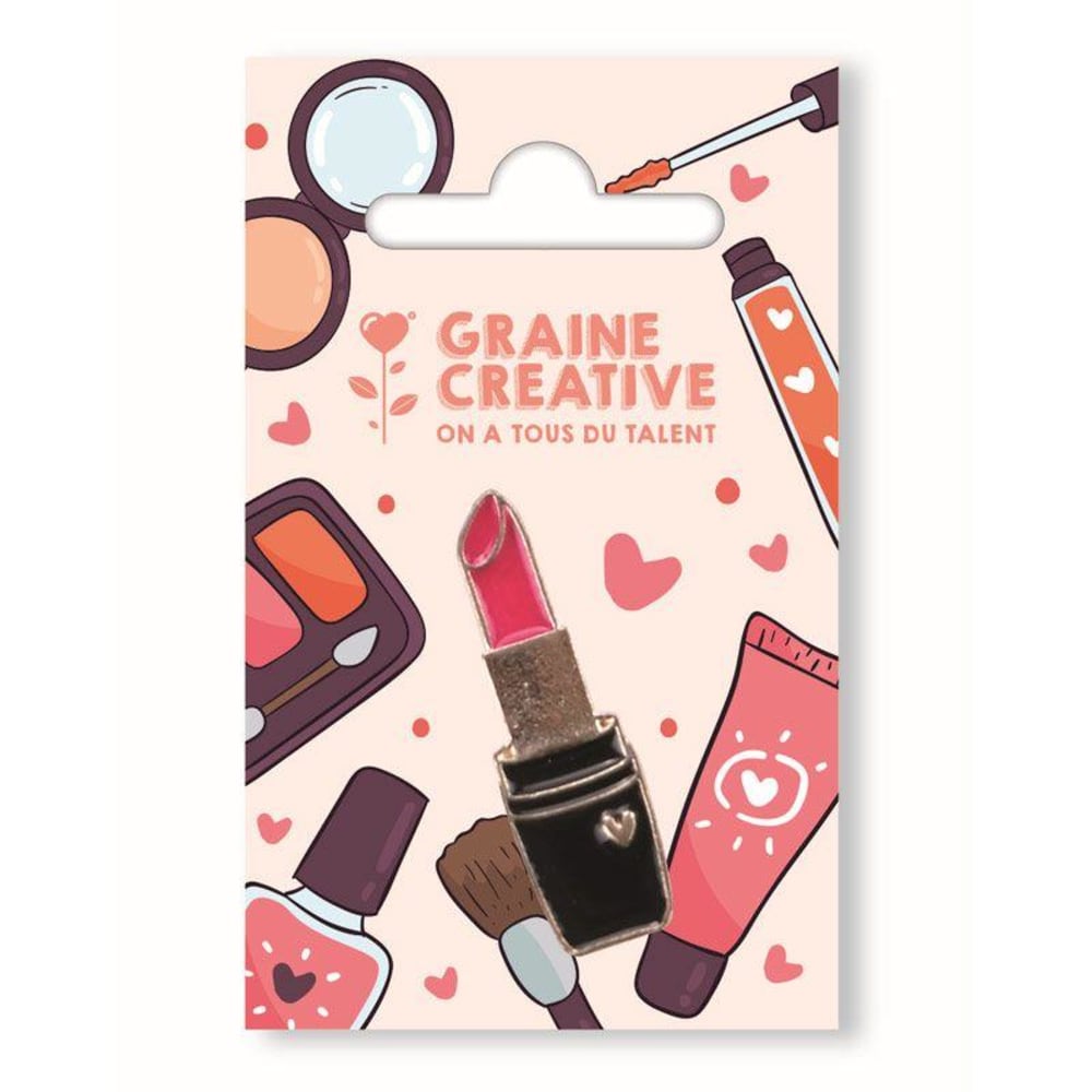 Pin's en métal rouge à lèvres