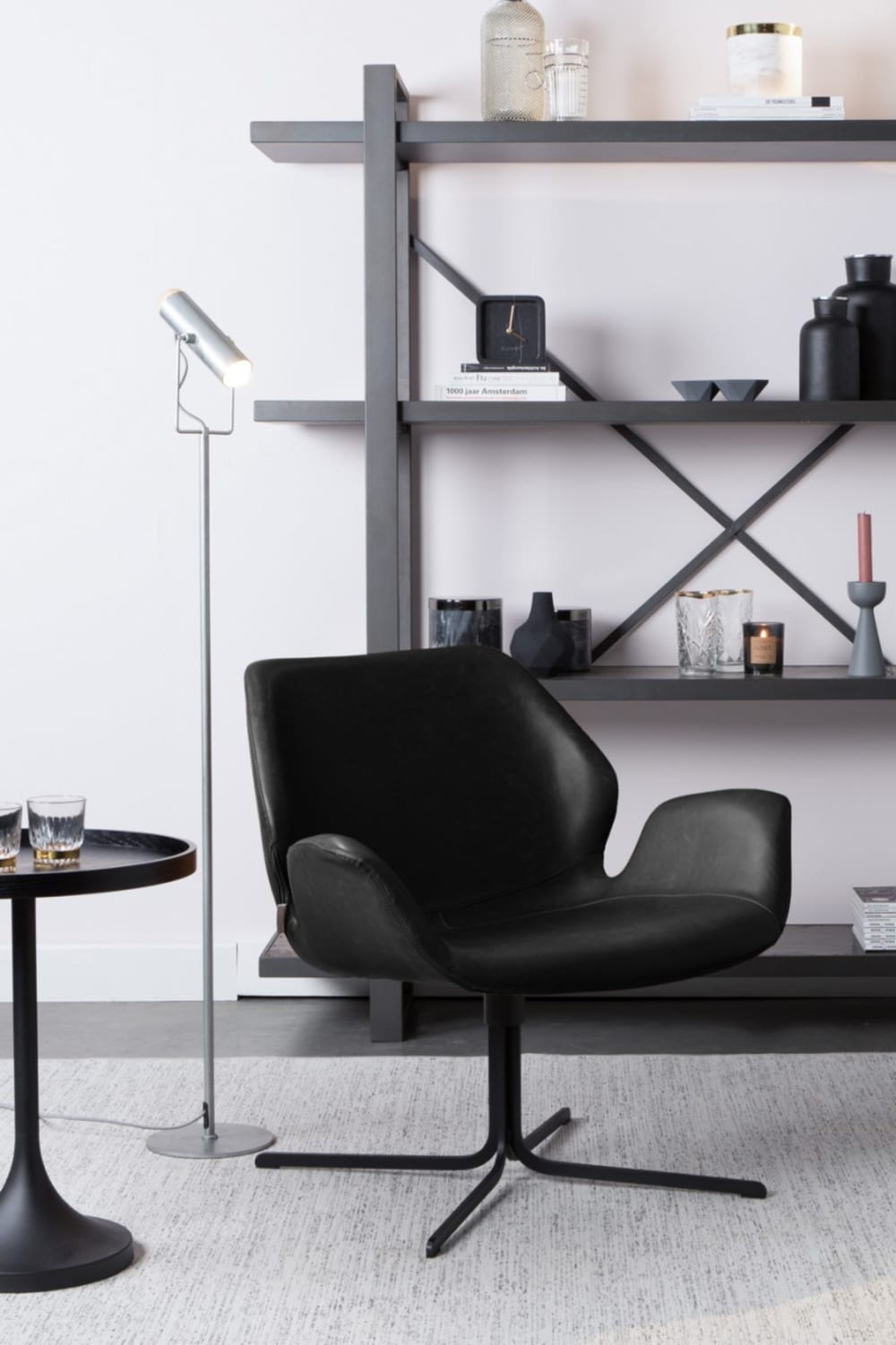 Drehsessel in Vintage-Lederoptik - Maisons Du Monde