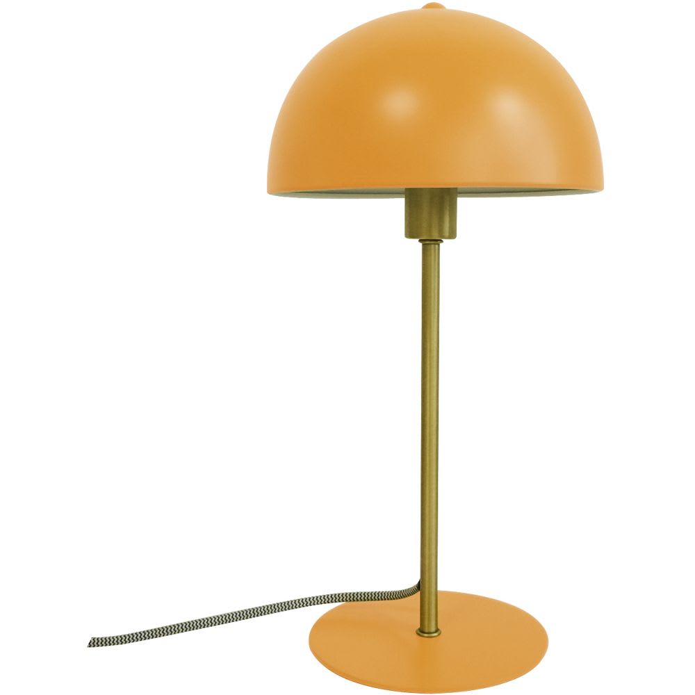 Lampe à poser en métal jaune curry — vue 3