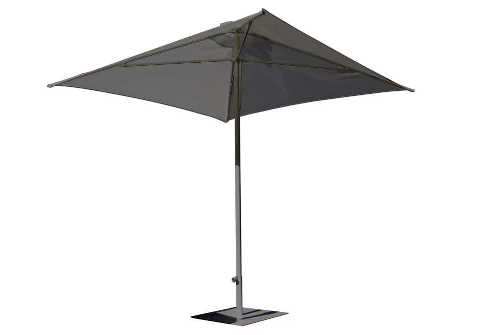 Parasol en aluminium laqué et toile Olefin