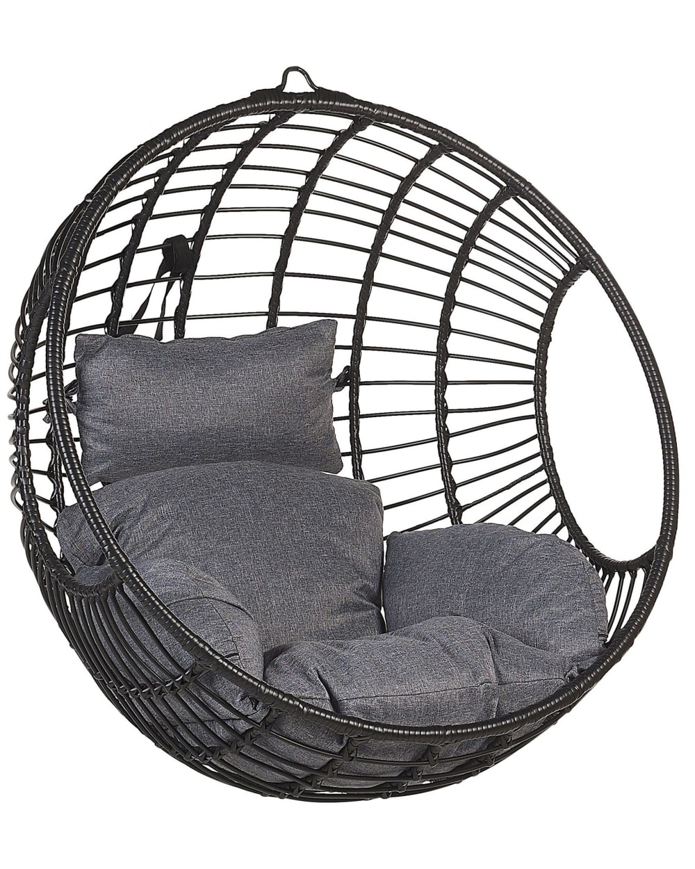 Fauteuil suspendu polyrotin - noir