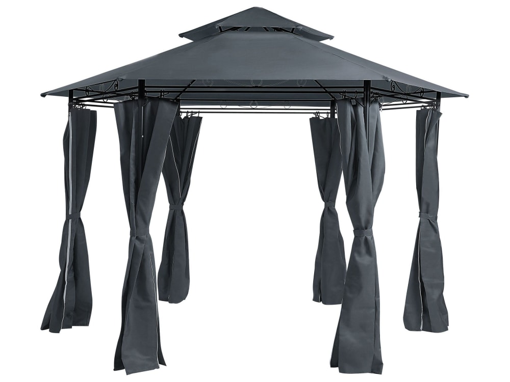 Pavillon Aus Metall 270 X 350, Grau