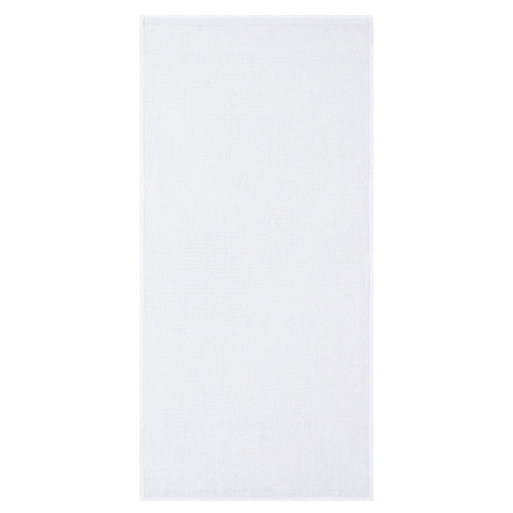 Serviette de bain en lin blanc 30 x 50