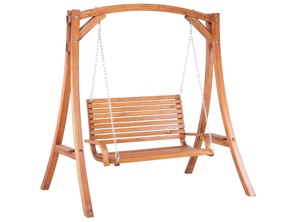 Hollywoodschaukel Aus Holz, Braun