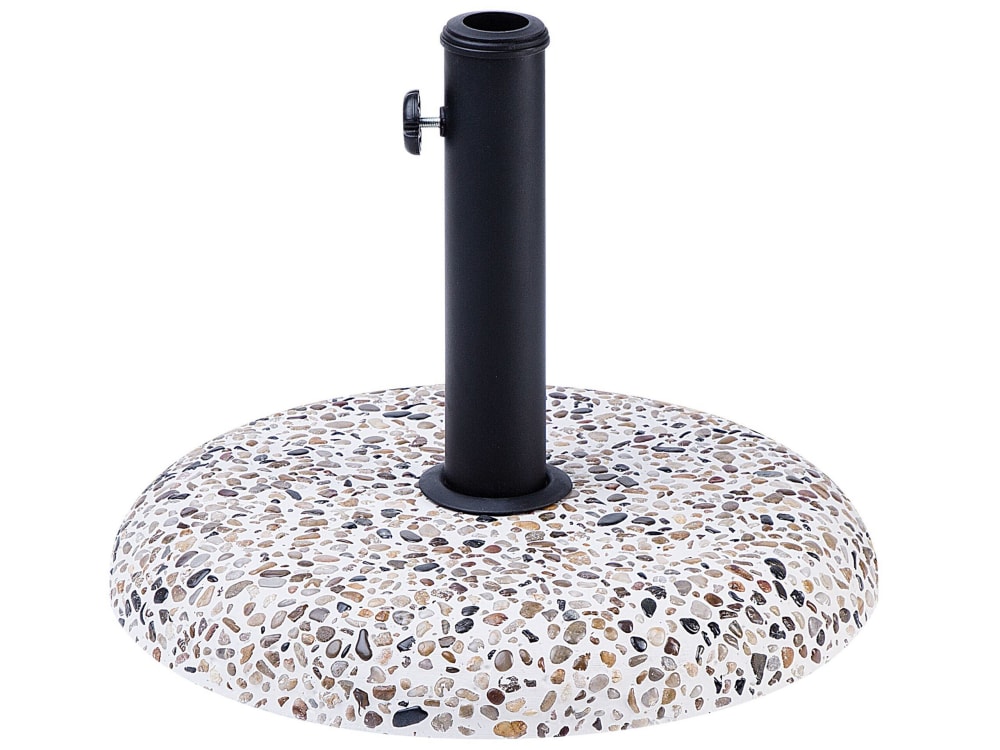 Socle de parasol blanc rond 21 kg