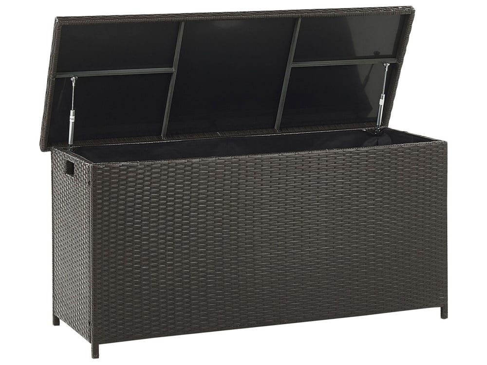 Coffre de rangement 126 cm 46 cm marron