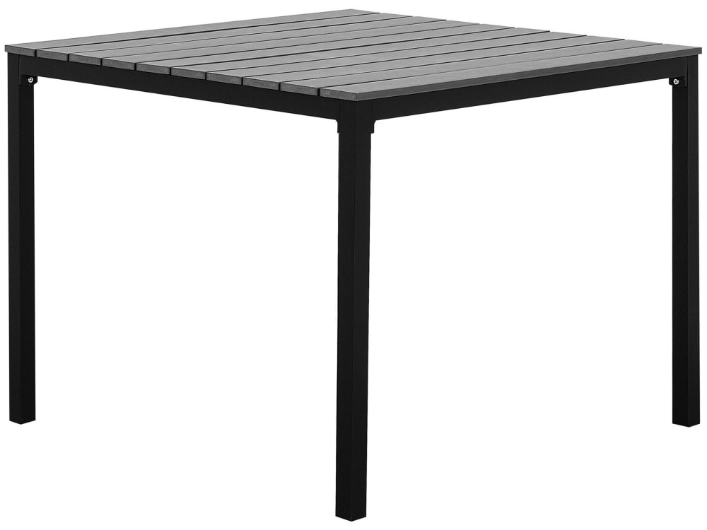 Table de repas 4 personnes en bois synthétique gris