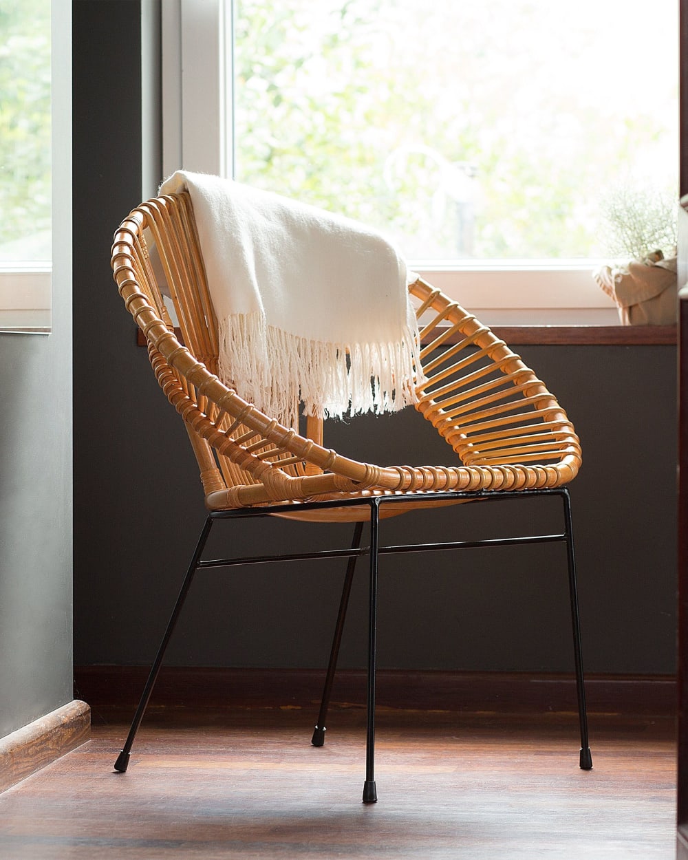 Esszimmerstuhl aus Rattan, braun - Maisons Du Monde