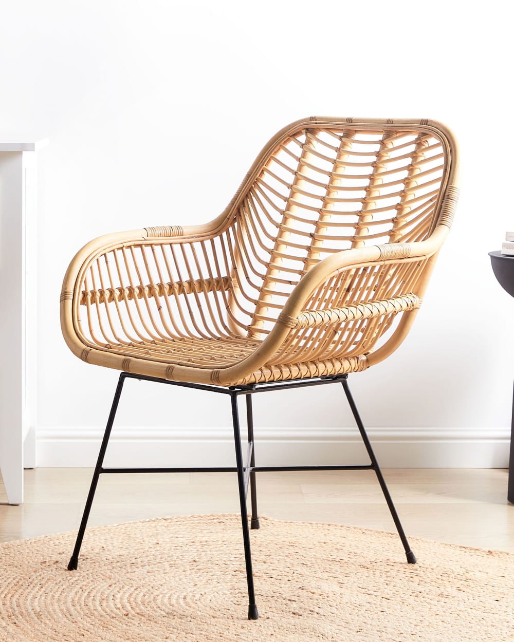 Esszimmerstuhl aus Rattan, braun - Maisons Du Monde