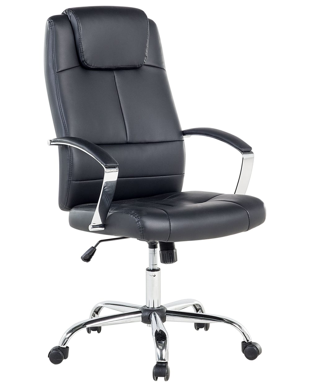Fauteuil de bureau cuir pu noir