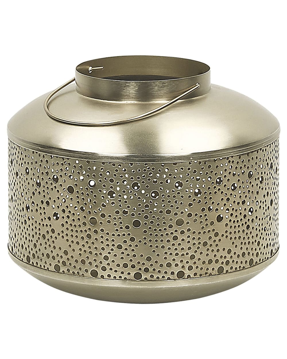 Laterne Aus Metall 22 Cm, Gold