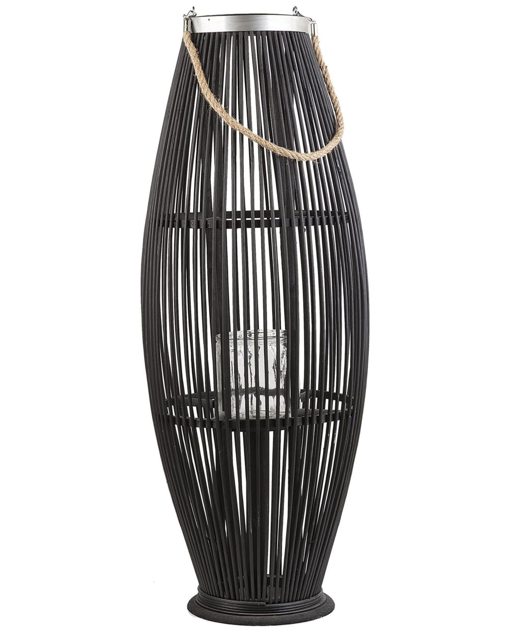 Lanterne 84 cm bambou noir