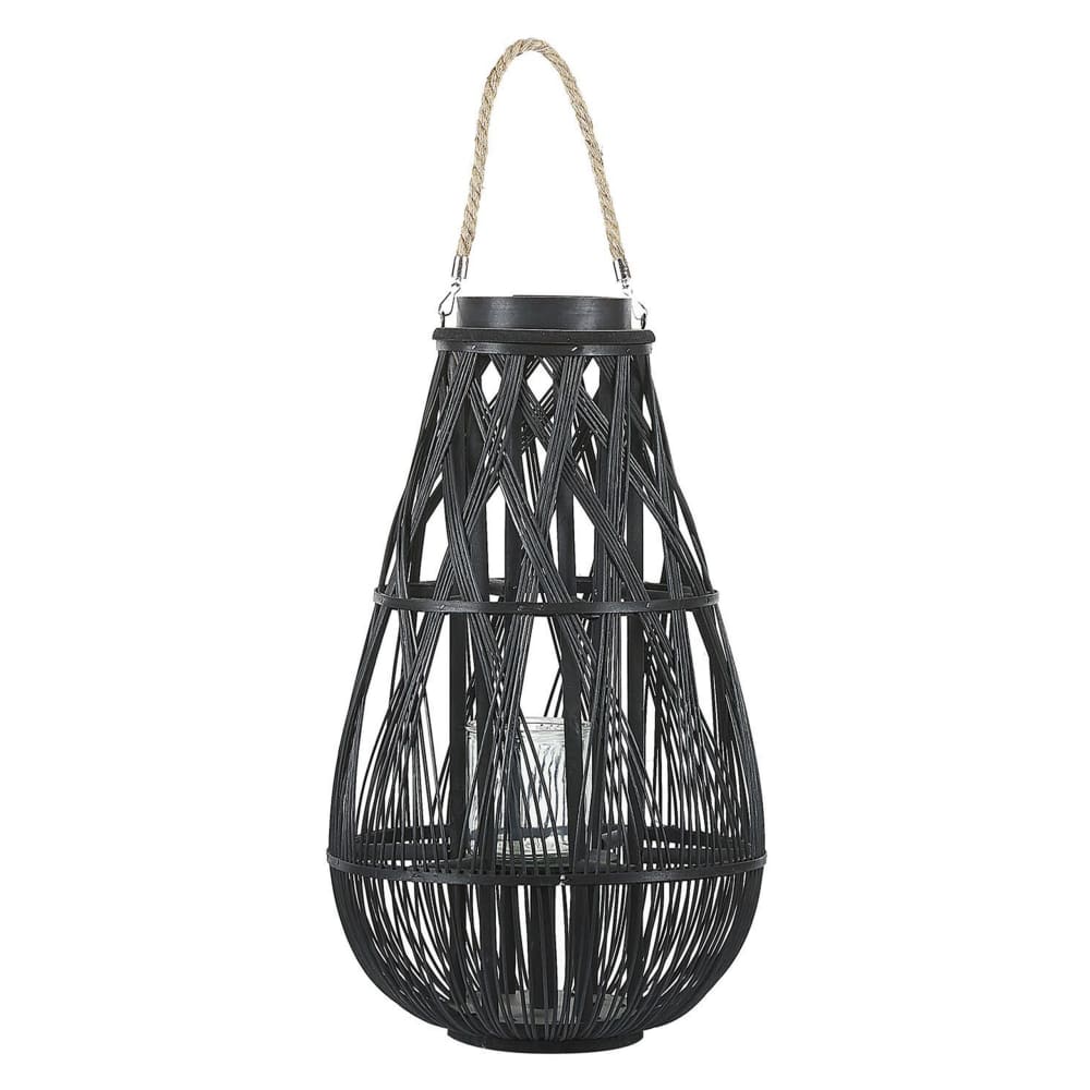 Lanterne 56 cm bambou noir — vue 4