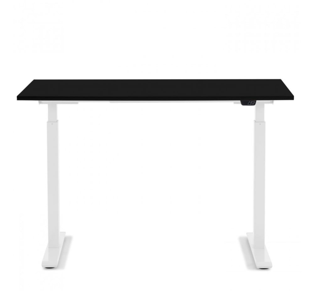 Bureau réglable assis-debout noir et blanc l120 Bureau réglable assis-debout noir et blanc l120