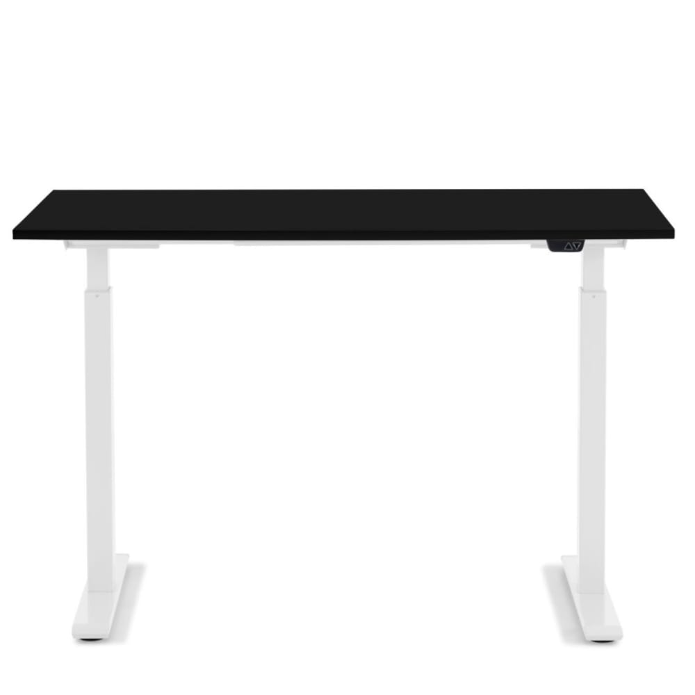 Bureau réglable assis-debout noir et blanc l120