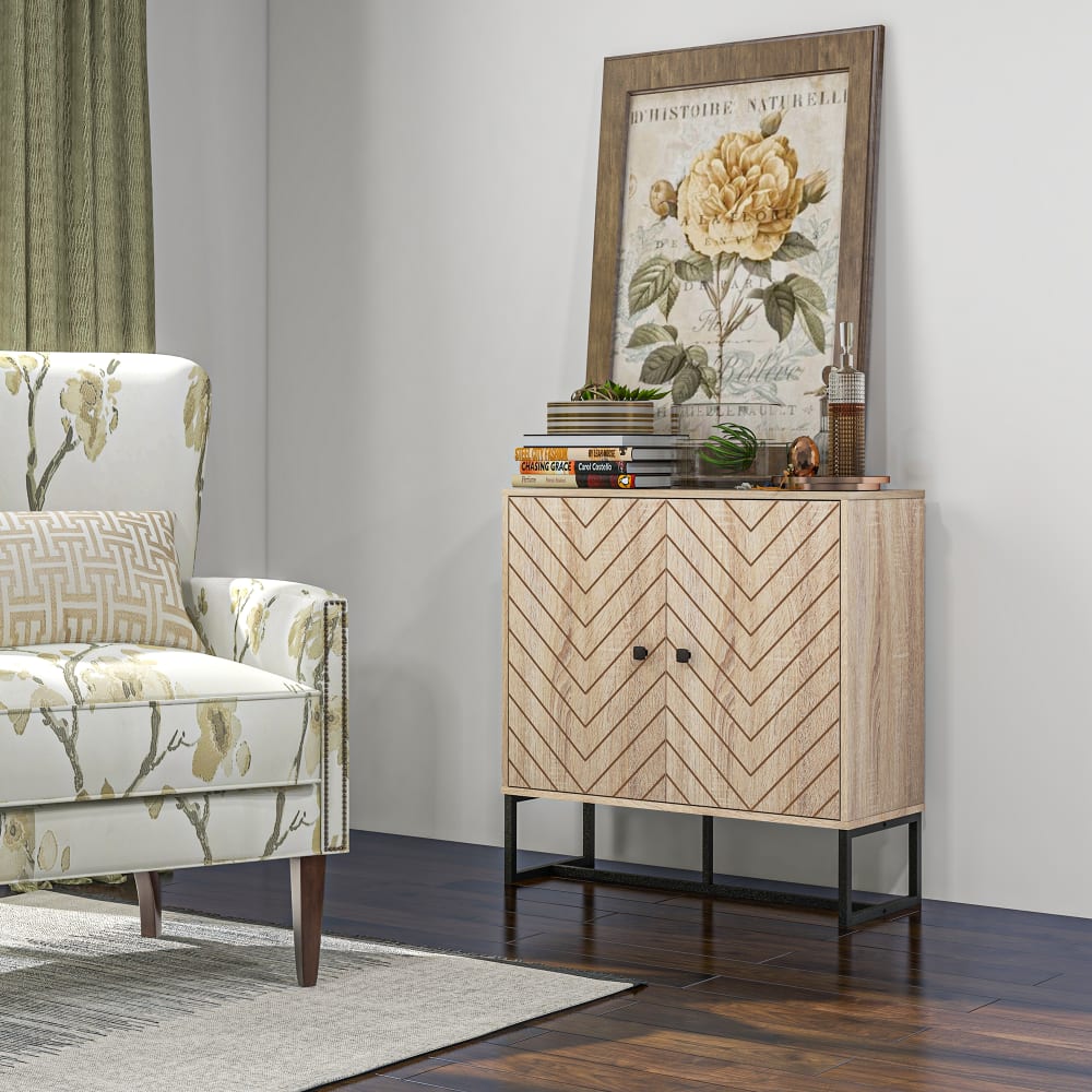 Buffet meuble de rangement 2 portes - Maisons du Monde
