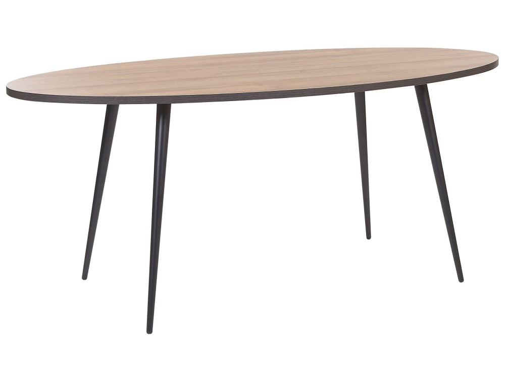 Beliani Esszimmertisch 8 Personen aus Mdf-platte, braun style modern - Spanplatte