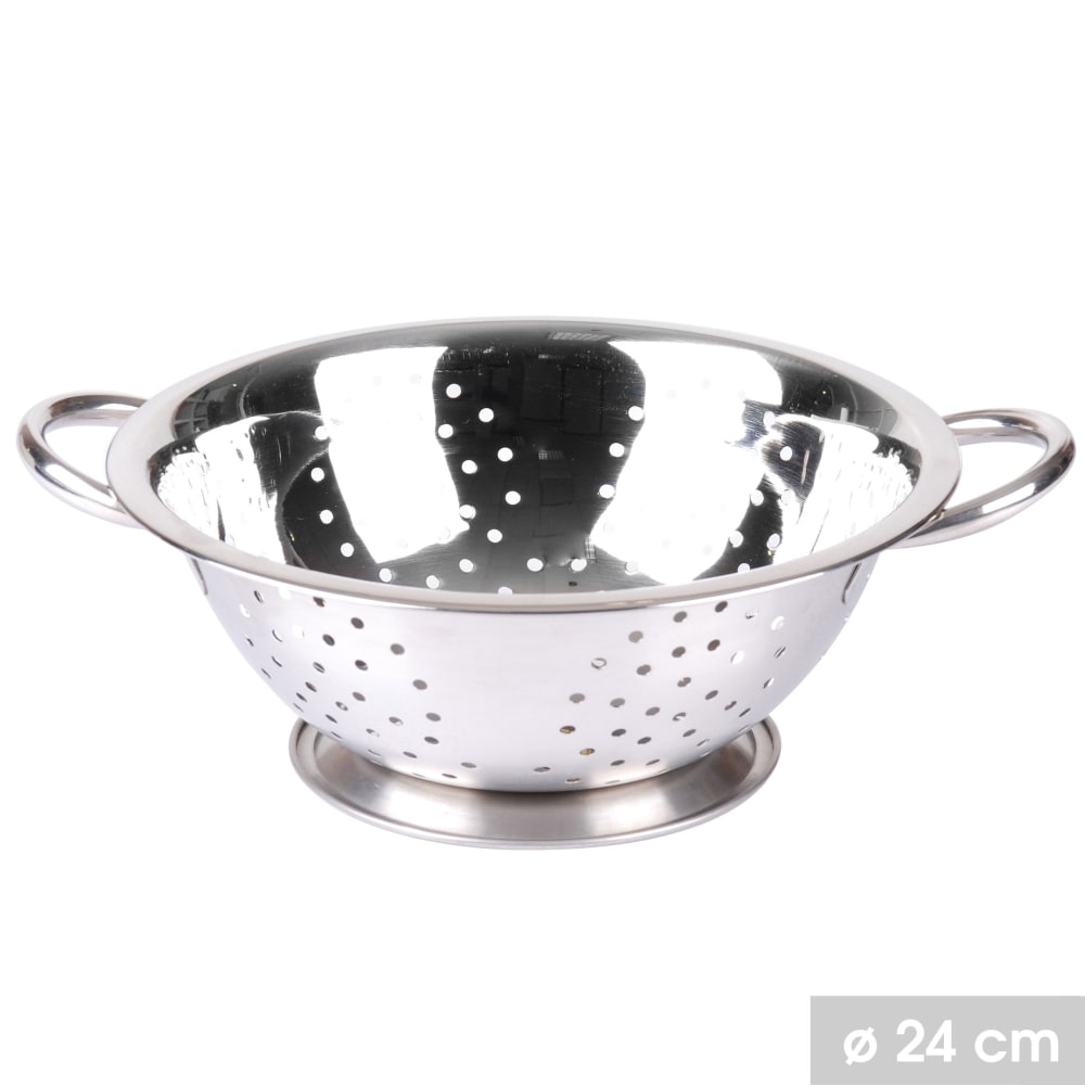 Passoire inox avec anses D24cm - Maisons du Monde