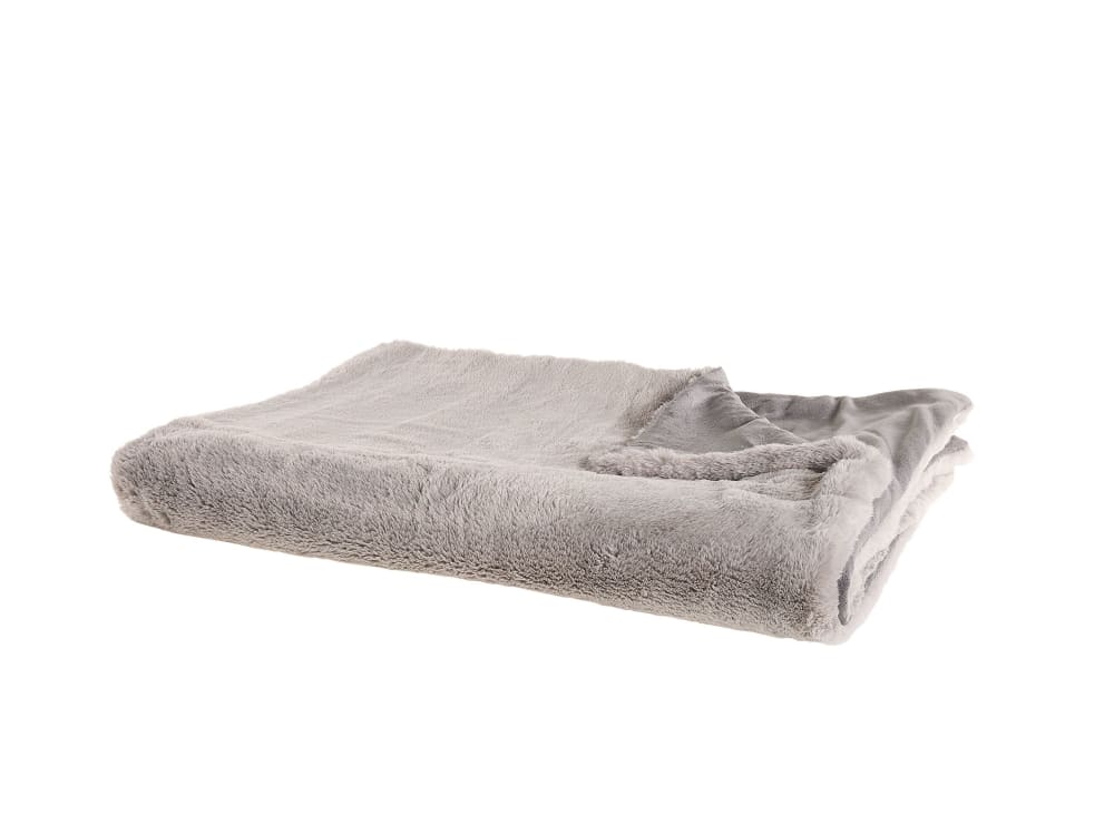 Couverture en polyester gris 200x150cm — vue 3