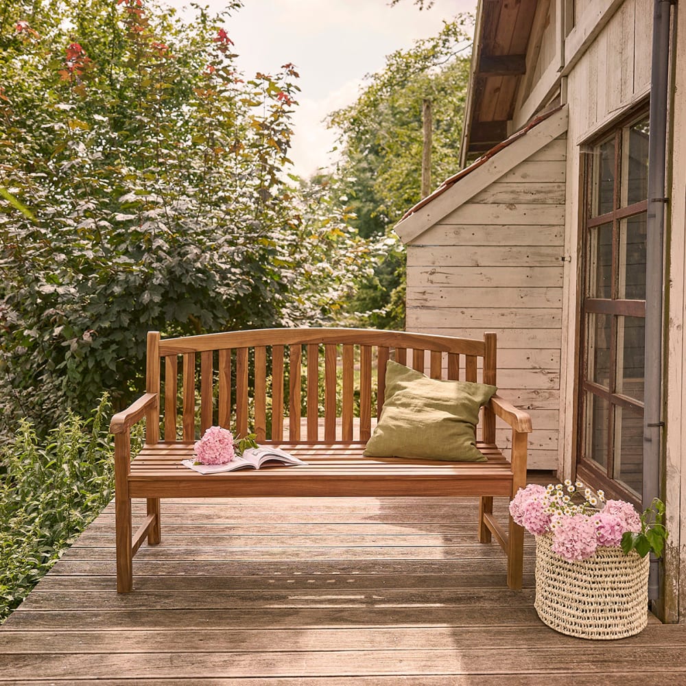 Banc de jardin en teck huilé massif