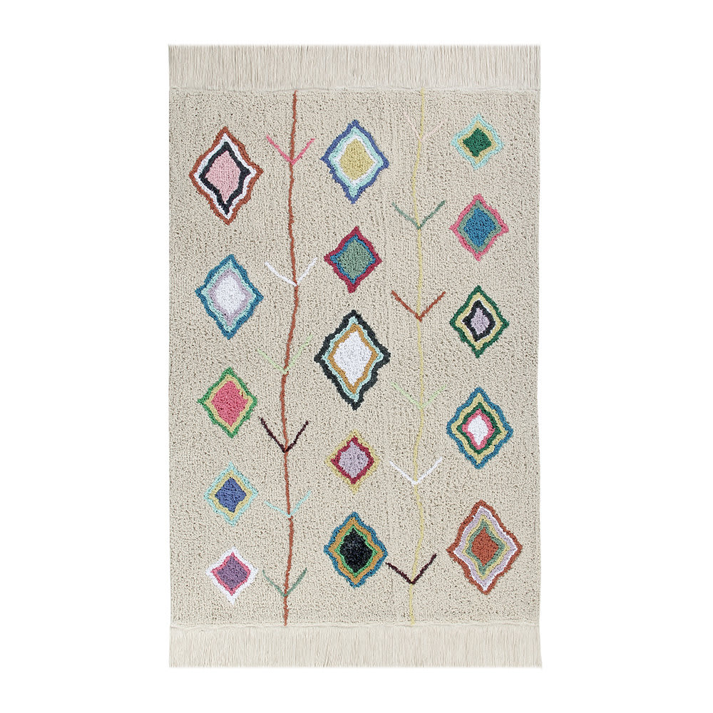 Waschbarer Teppich, 140 X 200 Cm, NatüRlich, Mehrfarbig