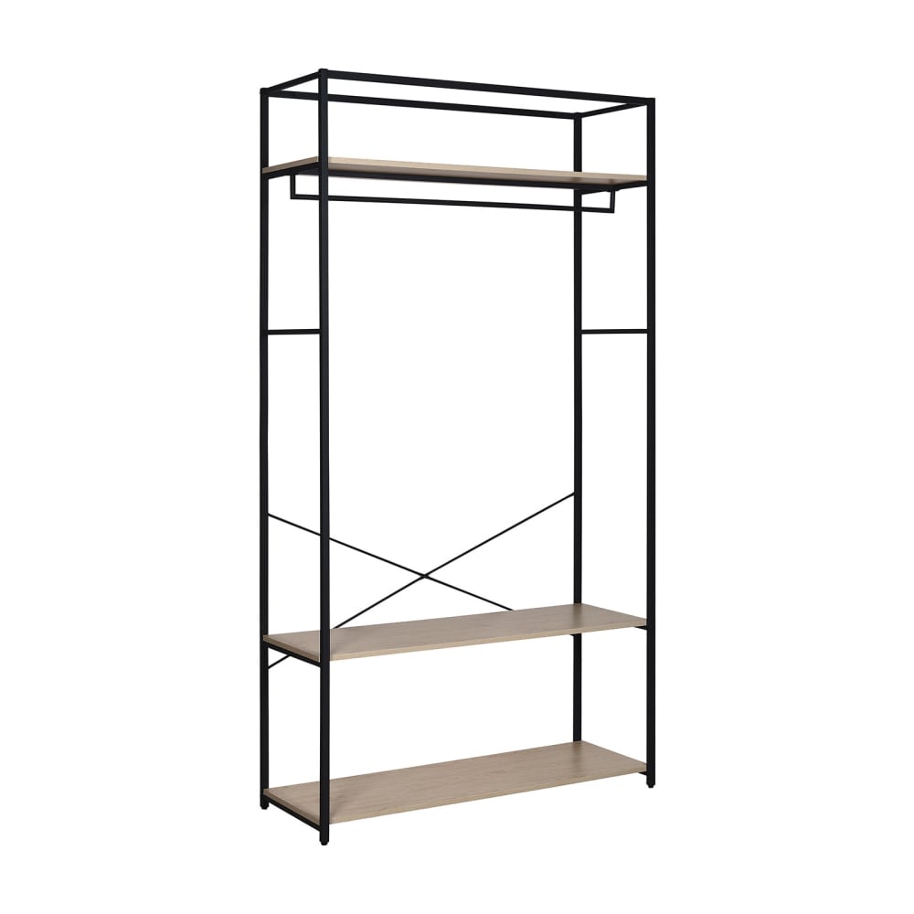 Portant vêtements  en bois et métal 110x200cm