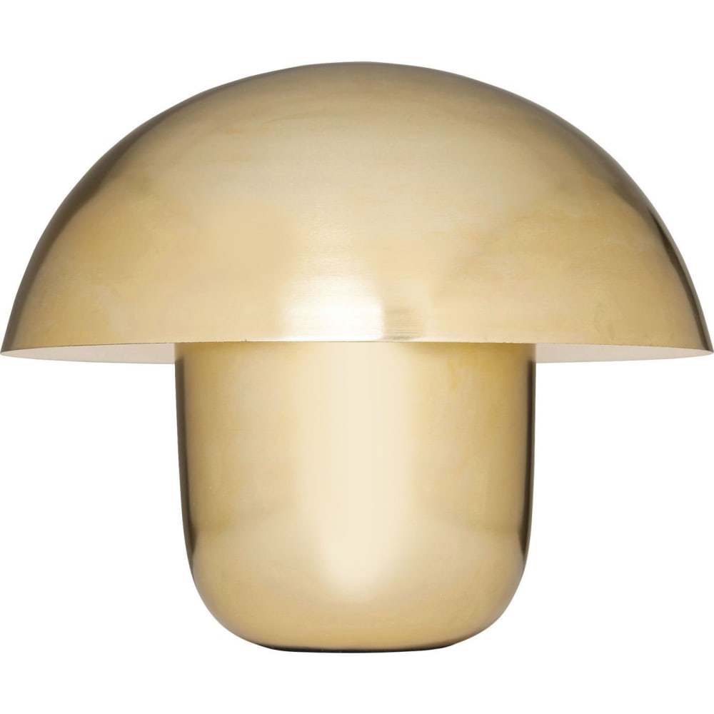 Lampe champignon en acier doré
