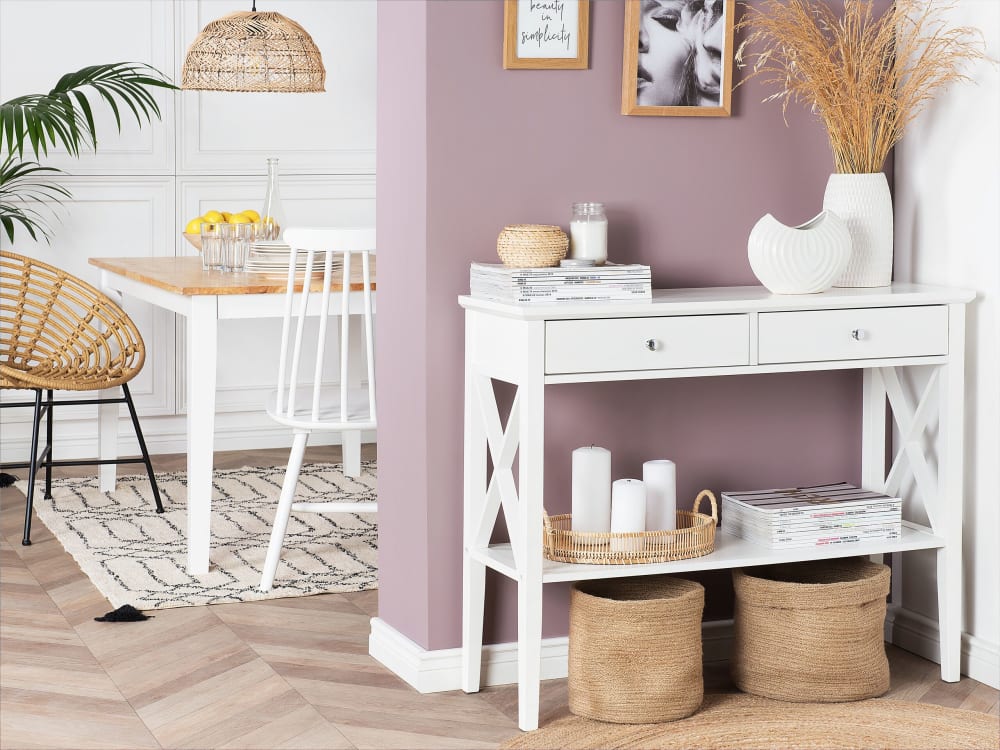 Konsolentisch aus Mdf-platte, weiß - Maisons Du Monde
