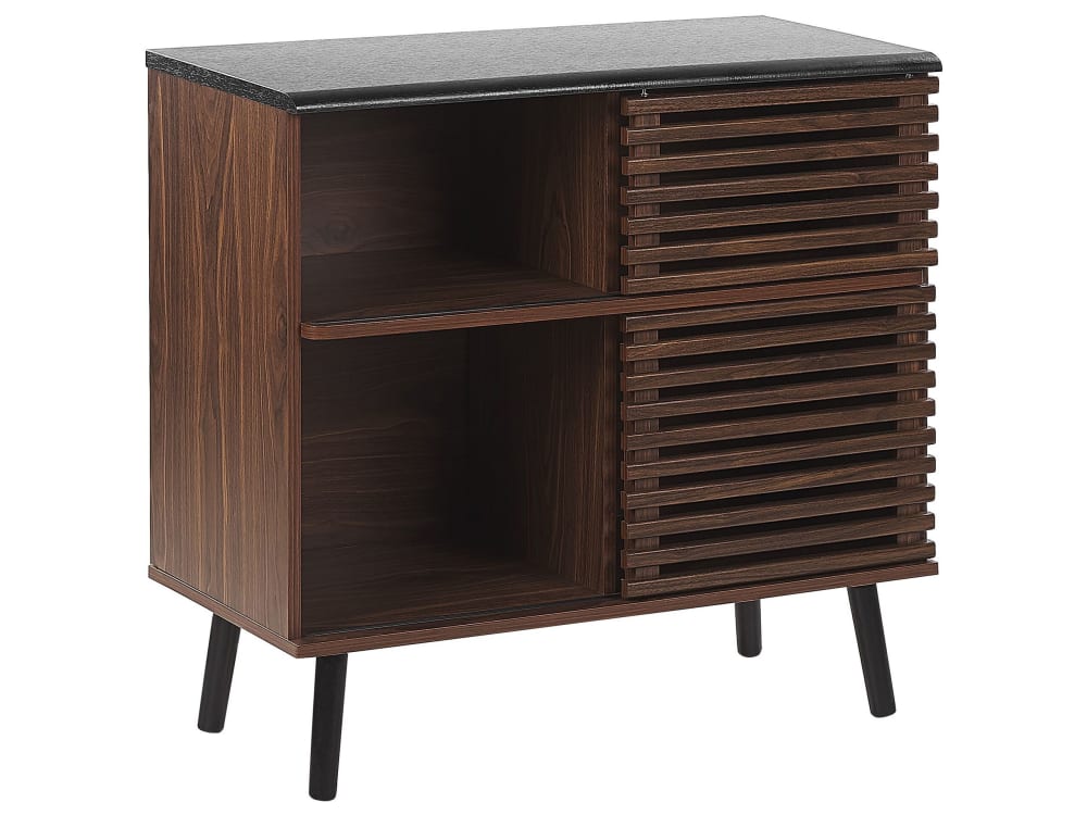 Armoire marron foncé