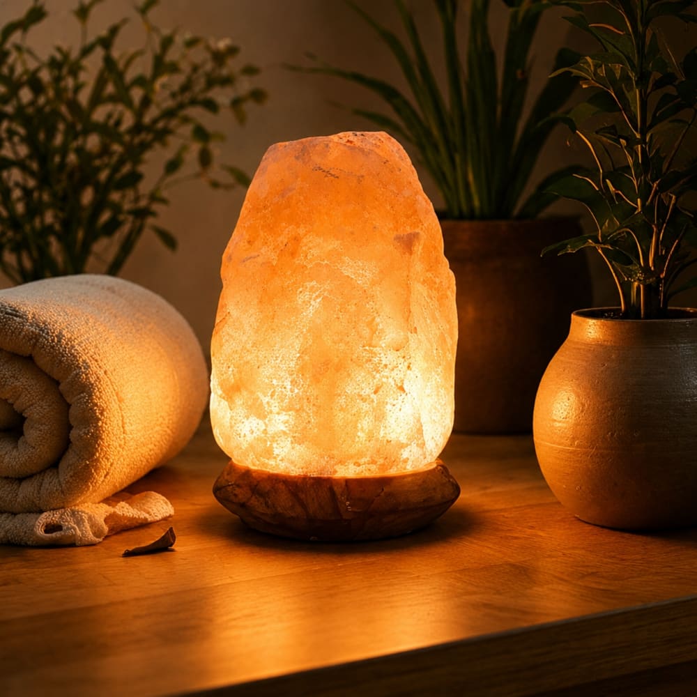 Lampe USB en cristal de sel d'Himalaya rock - Maisons du Monde