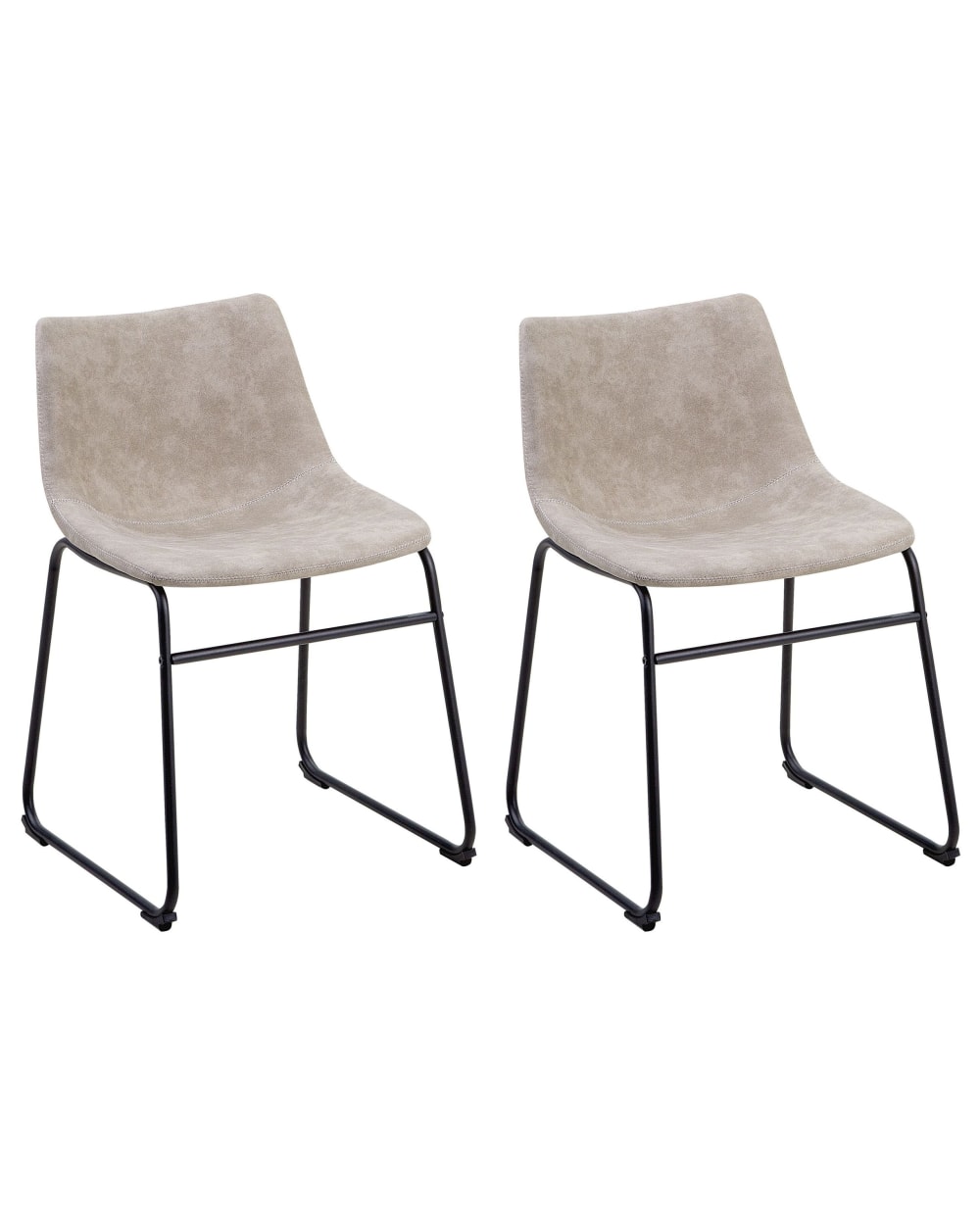 Esszimmerstuhl 2Er Set Aus Stoff, Beige