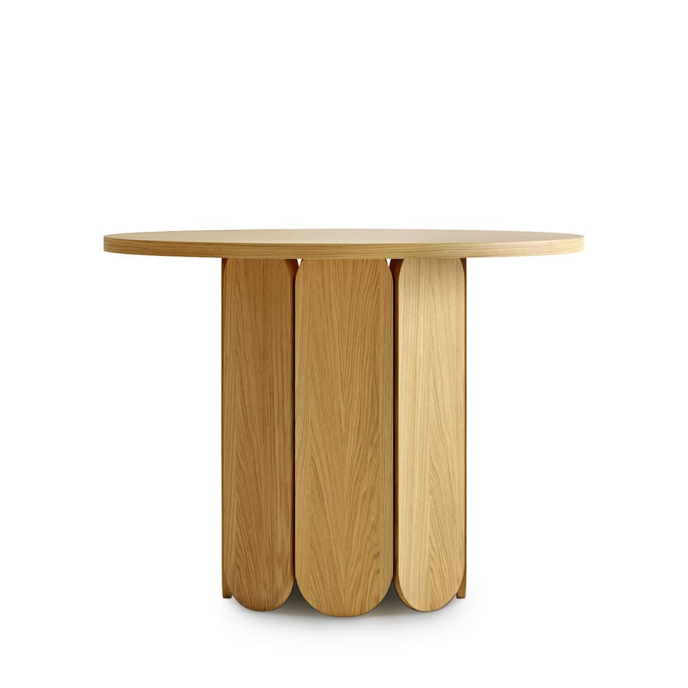 Table à manger 4 personnes ronde en bois - Bois clair