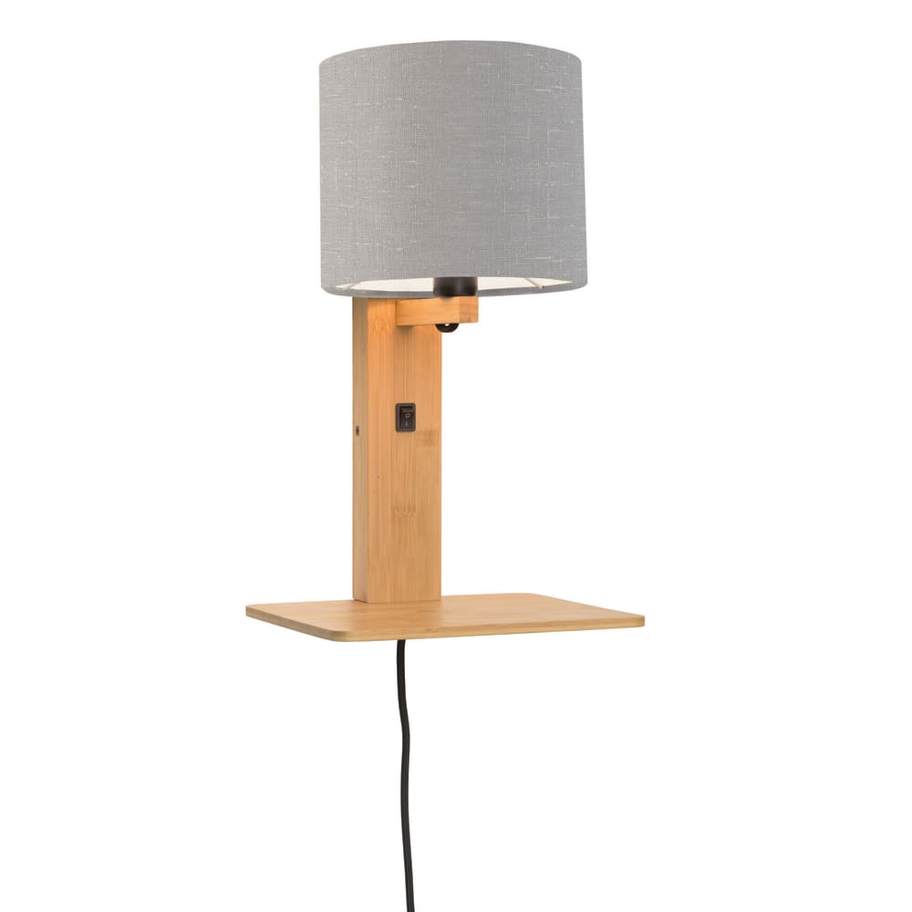 Applique bambou/lin avec tablette H36cm