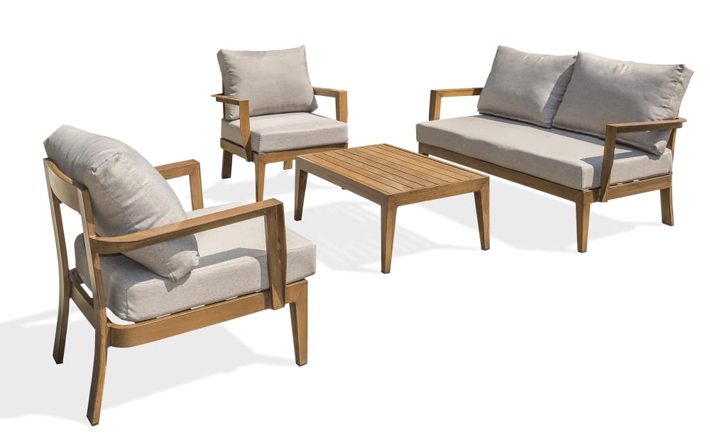 Salon de jardin 4 places - aluminium