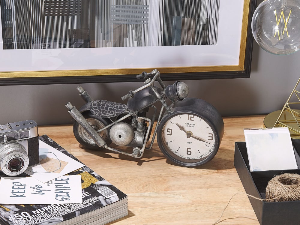 Horloge 30 cm métal noir