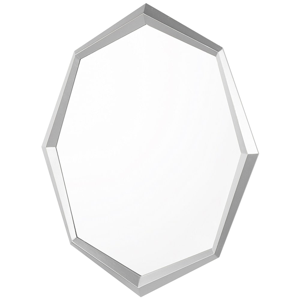 Miroir en bois d'ingénierie argenté 91x66